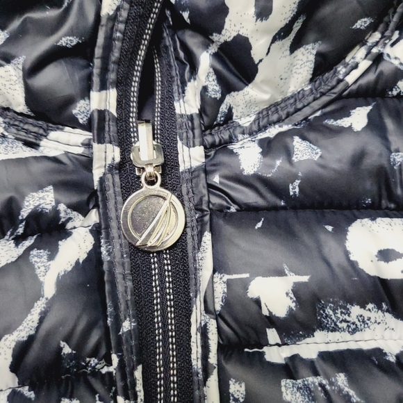 NAUTICA Reversible Puffer Vest Dark Navy & White Women's Small - Picture 7 of 10